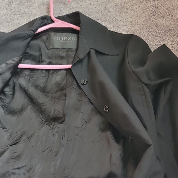 Guess Black Trench Coat for Women - Picture 3 of 4